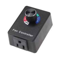 120V 3A Fan Variable Speed Controller Electric Motor Rheostat for Hydroponics
