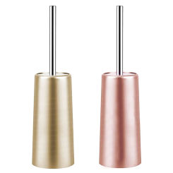 Stainless Steel Toilet Brush And Holder - Toilet Bowl Cleaner Brush Set For Bathroom Toilet