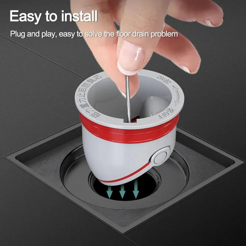 Description Picture 6 of itemKitchen Bathroom Accessories Shower Drainer One Way Valve Seal Stopper Sewer Strainer Plug Floor Drain Anti Odor Drain Cover