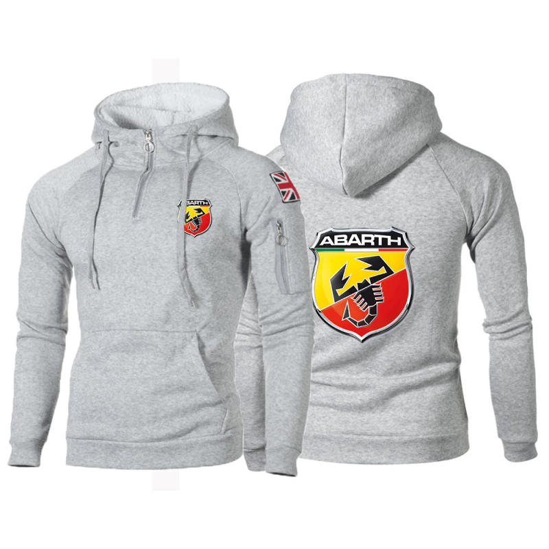 Description Picture 6 of item2303 Men Printing New Abarth Autumn and Winter Brand Logo Warm Hoodie Pullover Sweatshirt Fitness Sports Jogging Tops