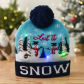 Letter snowman style