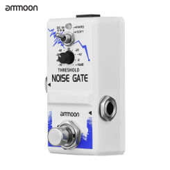 ammoon Single Noise Gate Guitar Effect Pedal True Bypass Zinc Alloy Shell for Electric Guitar Bass Parts & Accessories