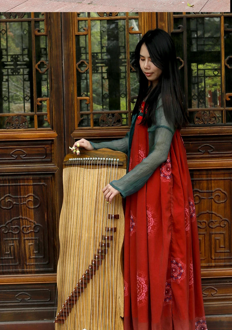 Description Picture 6 of itemPortable Mini Guzheng 100cm 21 Strings Paulownia Wood Guqin Zither Beginner Small Guzheng Traditional Chinese Instrument Gifts