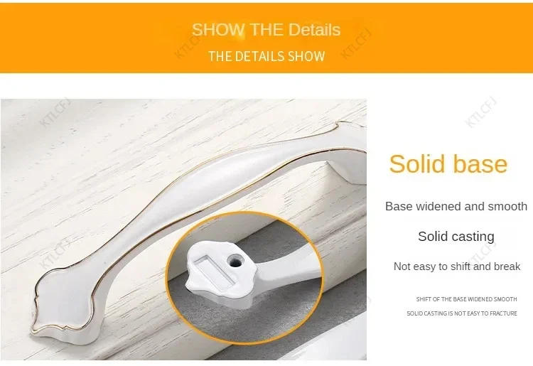 Description Picture 6 of itemAmerican Style Wardrobe Door Handle Modern Minimalist Wardrobe Drawer Door Handle Zinc Alloy Shoe Cabinet Door Handle