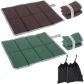2pcs brown green