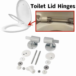 Zinc Alloy Toilet Hinges Toilet Lid Soft Close Fittings Closestool Top Mounting Fixing Connector Replacements Hardware Parts