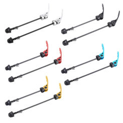2 Pcs Portable Bike Quick Release Axles Skewers Lever Mountain Road Bike Wheel Hub Skewers Bicycles Repair Tool