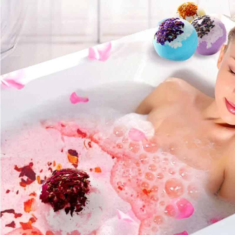 Description Picture 4 of itemBath Bomb Set Moisturizing Peeling Skin Care Bath Ball with Essential Oils And Bath Salts Handmade Bubble Ball Gift for Relaxing