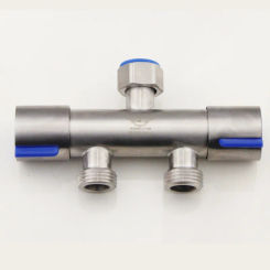 304 Stainless Steel Washing Machine Faucet Double Use Bibcock Laundry Mop Pool Tap Dual Handles Washing Machine Taps angle valve