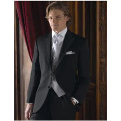 High Quality terno slim fit Black Elegant costume mariage homme Wear Groom Tuxedos Business men suit (Jacket+Pants+Vest)