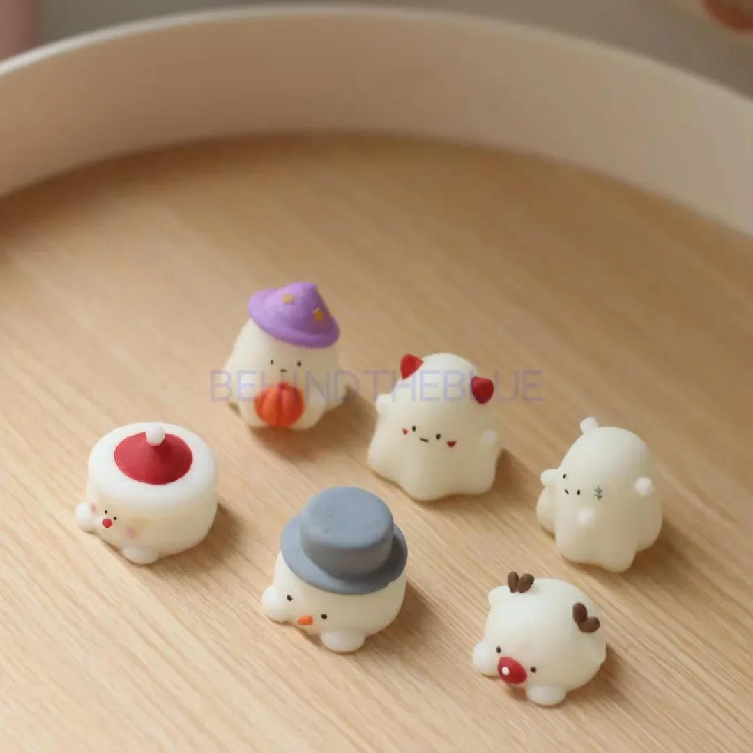 Description Picture 5 of itemHalloween Little Ghost Scented Candle Molds Halloween Chocolate Plaster Moulds Tea Wax Accessories Handmade Diy Silicone Mould