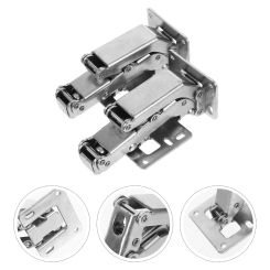 2 Pcs Damped Hydraulic Hinge Cabinet Hinges Door Lift up Replacement Furniture Conceal Lifting