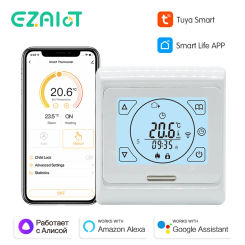 WiFi Tuya Thermostat Floor Heating Remote Controller Smart Home Temperature  for Electric/Water/Gas Boiler Work for Alexa Google