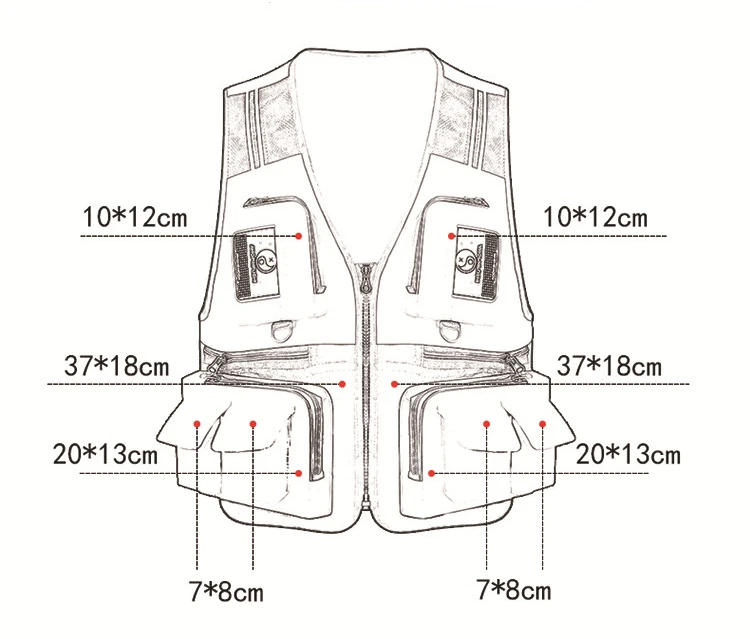 Description Picture 3 of itemFishing Clothing Detachable Breathable Mesh Fishing Vest with Large Pockets Light Fly Lure Men Vests Perfect for All Seasons