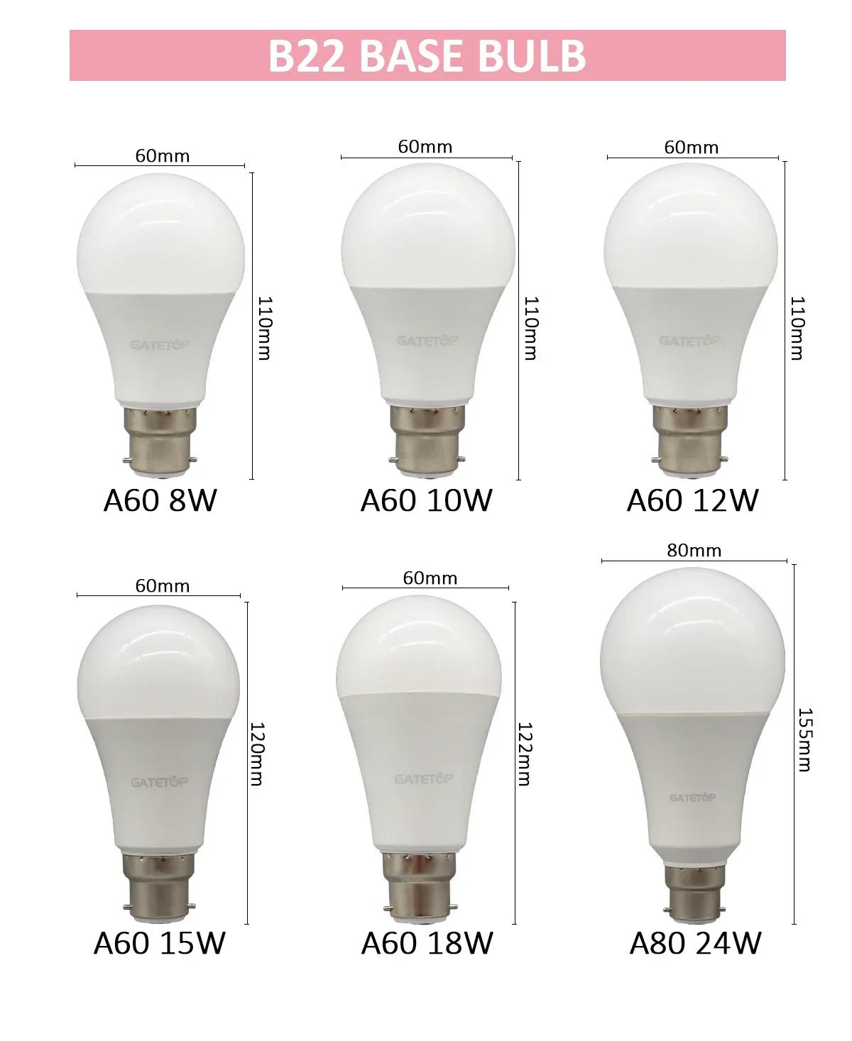 Description Picture 6 of item1-20pcs LED 3 Color adjusted Bulb AC110V 220V E27 B22 base Light Bulb 3CCT（3000K 4000K 6000K） Memory Function Color Temp Reset