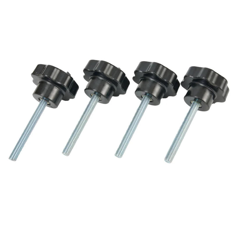 Description Picture 3 of itemKnob Nut T-Slider Bolt With Plastic Knob Nut Woodworking Tools 4 Sets Carbon Steel For Clamping Jigs & Fixtures