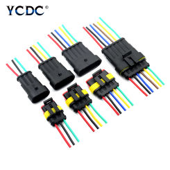 1set AMP 1/2/3/4/5/6 Pin Way harness Auto Male Female Car Plug Connector for Car Motorcycle Waterproof electric wire connector