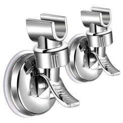 Shower Head Holder Removable Adjustable Shower Wall Holder Bracket Suction Cup Shower Head Bracket No Drilling For Bathroom