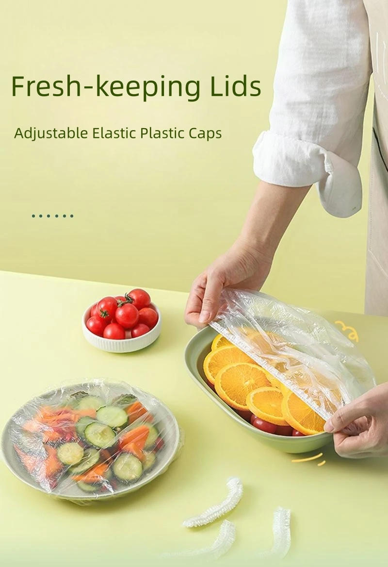 Description Picture 2 of itemFresh-keeping Lids Adjustable Elastic Plastic Caps Cover Food Storage Container Kitchen Fridge Organization Accessorie Houseware