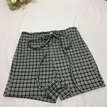 Liba Sin Women Summer Low-waisted Shorts 2023 New Plaid Rope Tight Sexy Ins Best Selling Joker Shorts