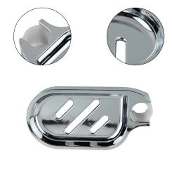 1pcs 22/ 24mm Shower Rail Soap Dish Box Soap Holder Soap Pallet Shower Rod Slide Bar ABS Chrome For Sliding Bar Bathroom Tray