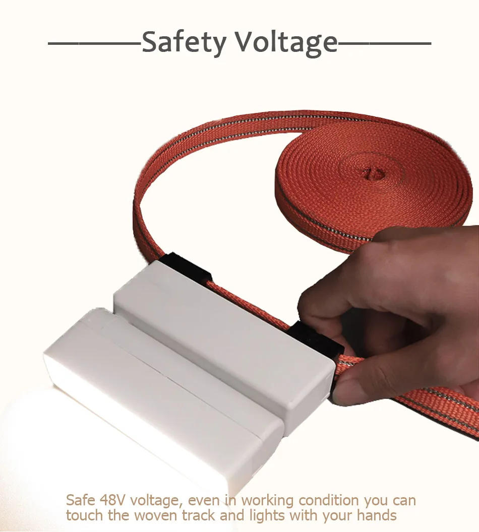 Description Picture 5 of itemUltra Thin Woven Track Led Light System Smart Tuya Zigbee Control Safe DC48V Black White Lamp Lighting for LivingRoom Bedroom