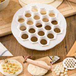 Dumplings Mold Pelmeni Maker Plastic 19 Holes Russian Ukraine Pastry and Bakery Accessories Baking Supplies Kitchen Gadget Sets