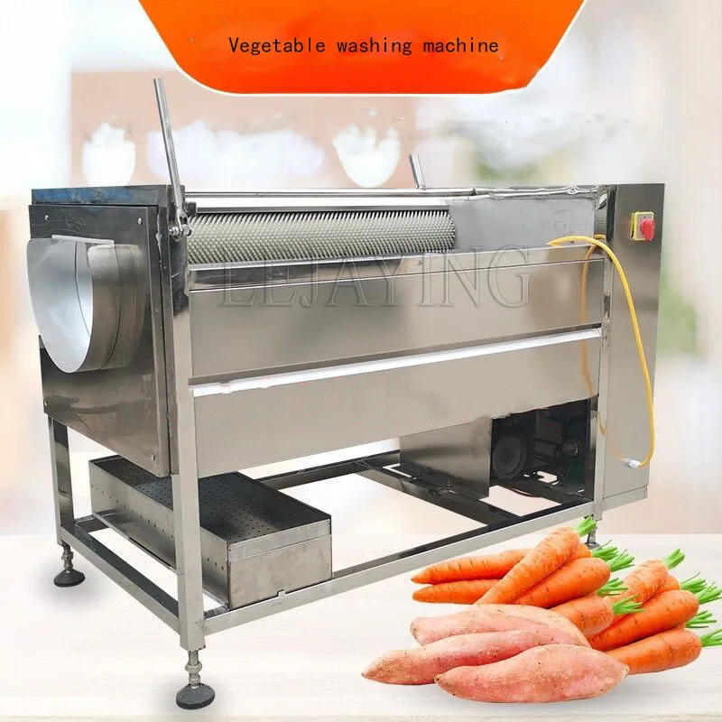 Description Picture 3 of itemProfessional Onion Peeling Pumpkin Potato Ginger Fruit Roller Washer Cleaner Vegetable Brush Washing Peeling Machine