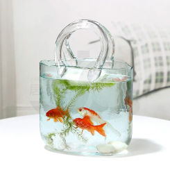 Nordic Ins Style Original Bag Handbag Hydroponic Flower Basket Fish Farmin Nordic Home Decor Glass Vase Designer g