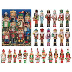 Nutcracker Advent Calendar Nutcracker Figures Christmas Countdown Calendar 24 Days New Year Party Supply Holiday Decorations