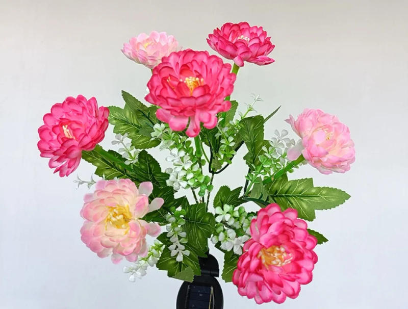 Description Picture 2 of itemLED Solar Simulation Snow Lotus Flower Lights Outdoor Waterproof Lawn Lamp For Patio Garden Decoration Flower Holiday Decoration