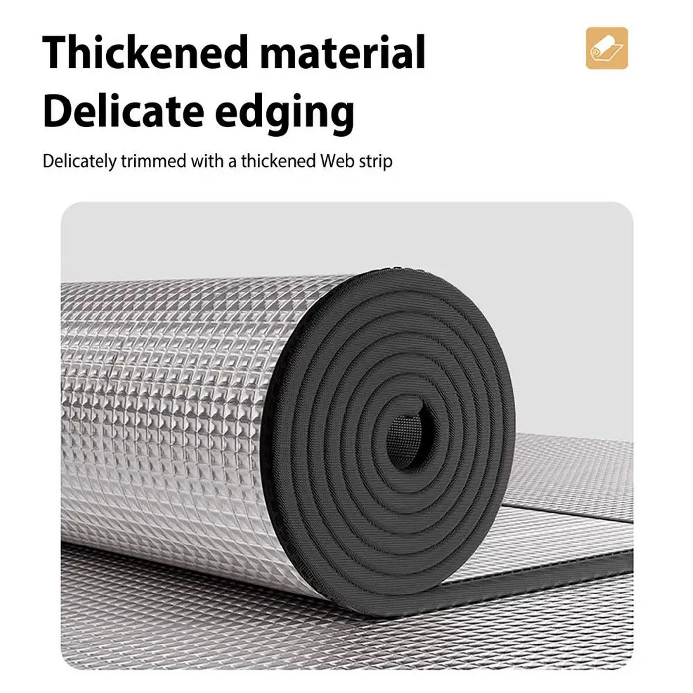 Description Picture 6 of itemCamping Mat Foam Foil Blanket Aluminum Insulation Foam Foil Mat Sleeping Pad Thermal Outdoor Tent Footprint Reflecting Heat