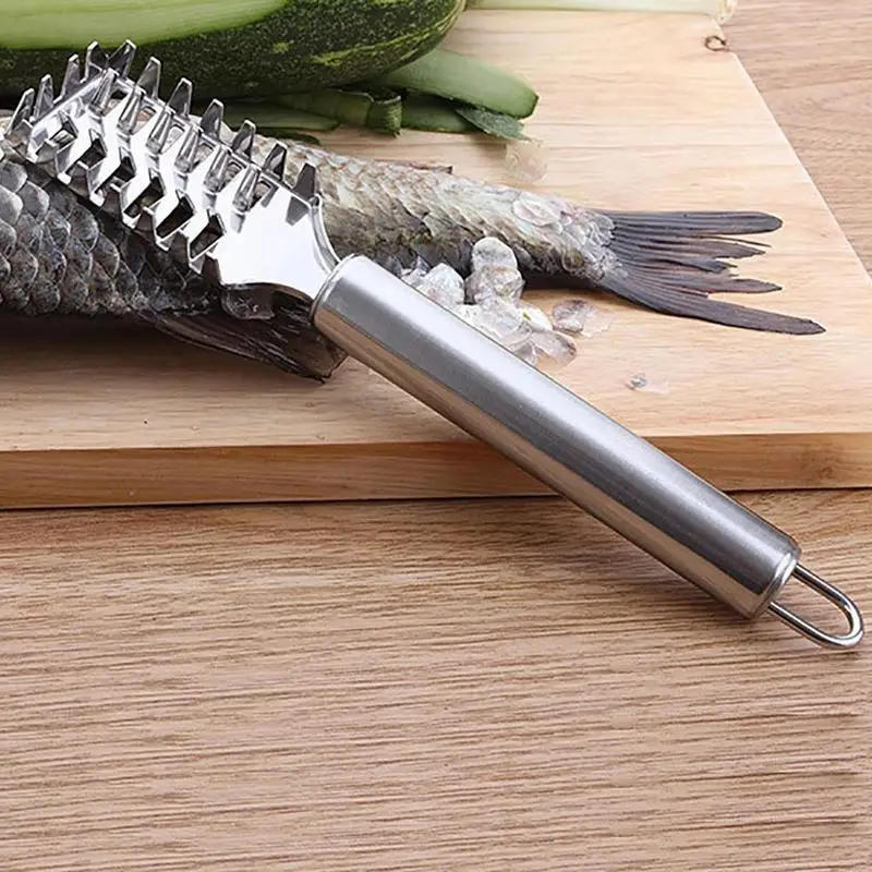 Description Picture 5 of itemFish Skin Brush Scraping Fish Scale Peeler Fast Remove Fish Knife Cleaning Scaler Scraper Fruits Vegetable Peeler Drop Ship