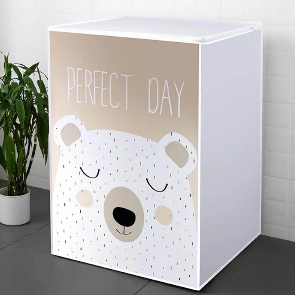 Description Picture 5 of itemWaterproof Washing Machine Cover Home Polyester Roller Laundry Silver Coating Dustproof Case Cover Household Protective Cover1pc