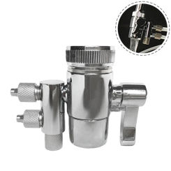 Replacement Diverter Valve Accessory 1/4 Inch Tubing Faucet Adapter For Water Filters Metal Purifiers Two Way Home