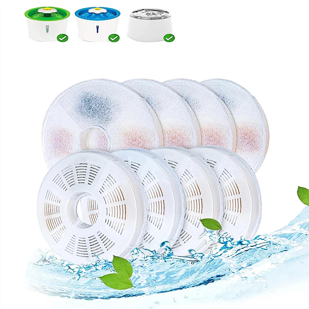 Description Picture 2 of itemPet Cat Dog Water Fountain Dispenser Filter Active Carbon Replacement Filter Element Suitable For Round Automatic Water Feeders