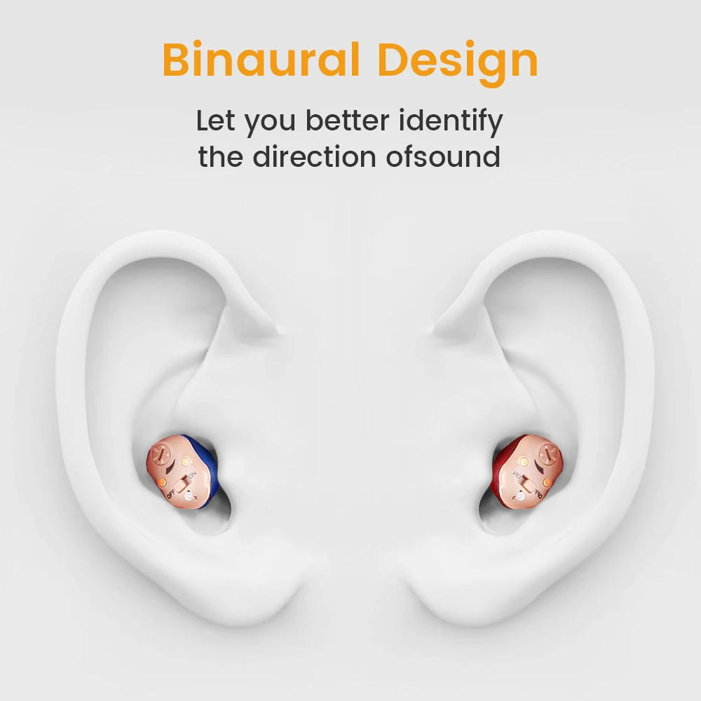 Description Picture 6 of itemElderly Hearing Aid Rechargeable ITE Deaf The Listening Device Mini Wireless Sound Amplifier Invisible Hearing Aids Headphones