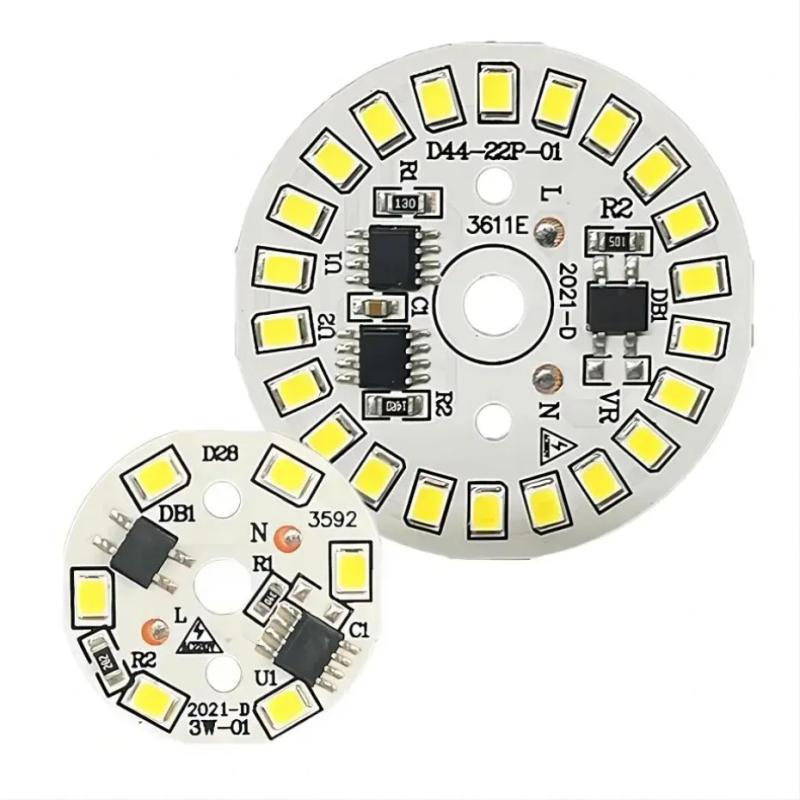 Description Picture 2 of itemUooKzz LED Bulb Patch Lamp SMD Plate Circular Module Light Source Plate For Bulb Light AC 220V Led Downlight Chip Spotlight LED
