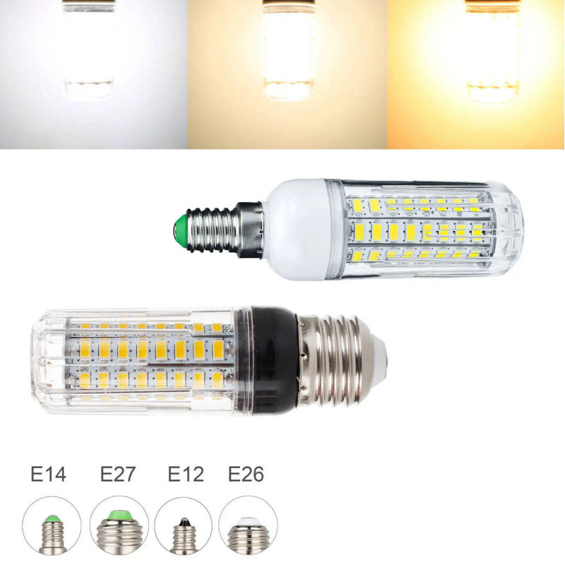 Description Picture 2 of itemDimmable E27 20W 72LEDs LED Corn Bulb SMD 5730 led lamp 12V Chandelier Candle LED Light For Home Decoration