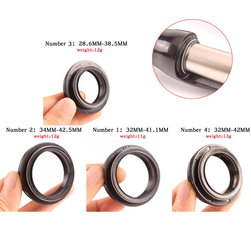 Description Picture 2 of item1pc Bike Front Fork Dust Seal Oil Fox Xfusion Front Fork Repair Kit For Bicycle Parts 32/34/28.6/32mm Dustproof Cycling