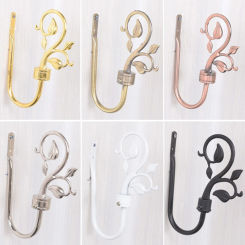 2 Pcs Vintage Curtain Tiebacks Drapery Holdbacks Lantern Decor Curtain Hooks for Home, Office Curtain Accessories