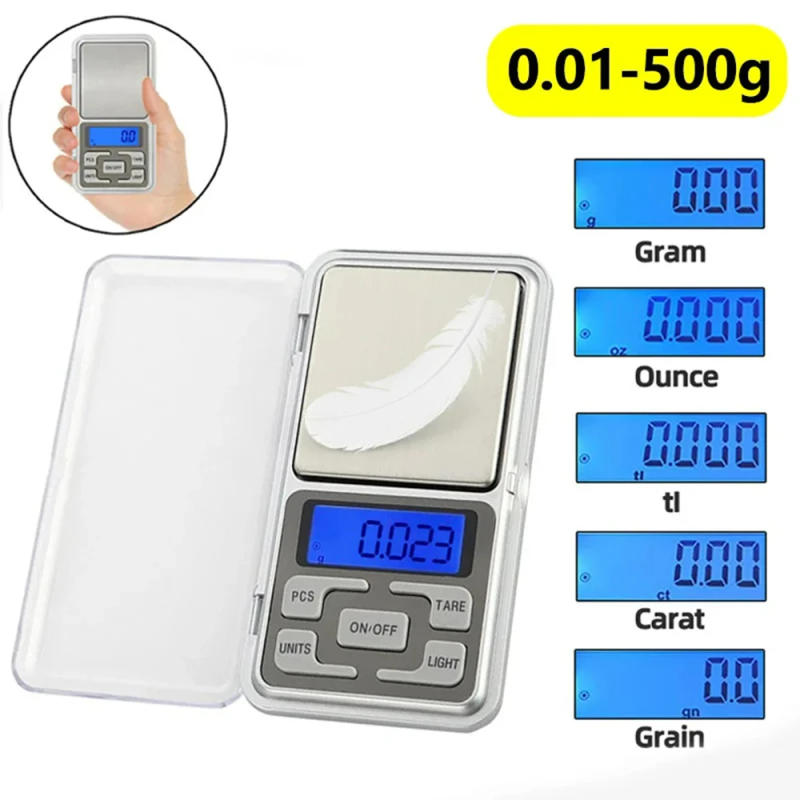 Description Picture 2 of item0.01g Kitchen Mini Electronic Scales High Precision Digital Scale for Jewelry Suitcases Travel Scale Pocket Digital Mini Scale