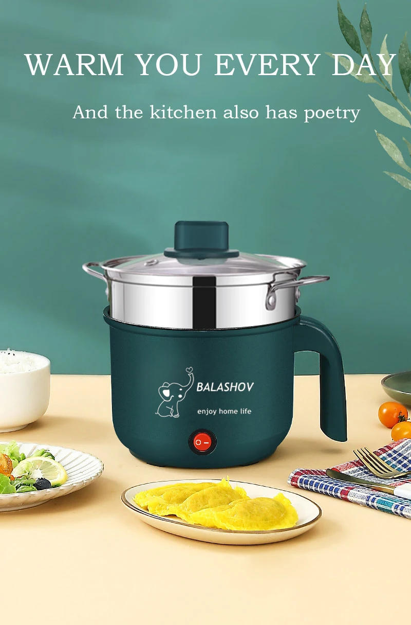 Description Picture 4 of item1.5L Mini Home Cooking Pot Multifunctional Electric Non Stick Rice Cooker Safety Material Potable Hot Pot Rice Cooker Appliances