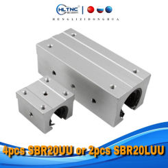 4pcs SBR20UU or 2pcs SBR20LUU  linear Ball Bearing Block open type CNC Router SBR linear guide