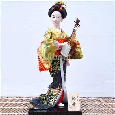 Description Picture 6 of itemGeisha Japanese kimono doll puppet seafood sushi shop restaurant decorate tool cute toy embellishment ornaments gift crafts 1-28