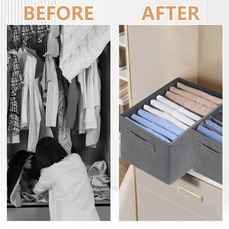 Description Picture 4 of itemFolded Pants Organizer Cabinets Drawers Socks Clothes Storage Box Closet Organizer For Underwear Pants Storage Box With PP Board