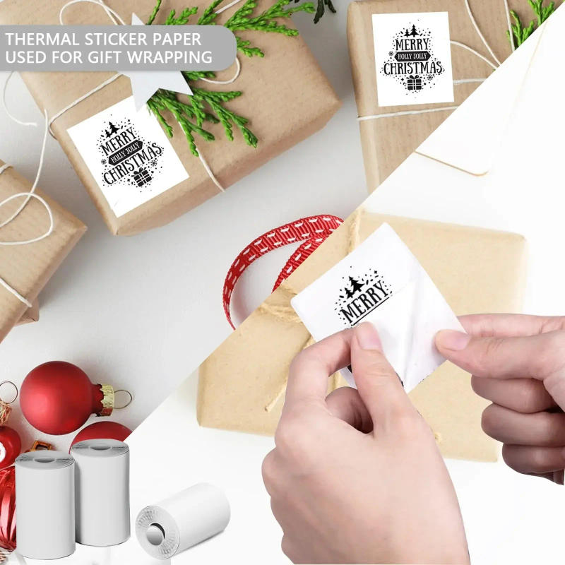 Description Picture 3 of itemMini Portable Printer Thermal Paper HD 57*25mm Universal Self-adhesive Roll Paper Label Sticker For Phone Printing Picture Photo