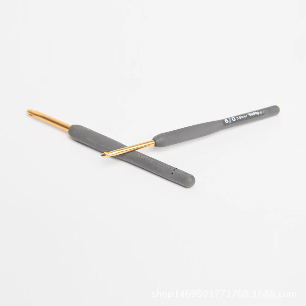 Description Picture 6 of itemJapan Hiroshima Tools Tulip Eitmo Series Lace Black Handle Gold Crochet Hand-knitted DIY Wool Crochet Free Shipping