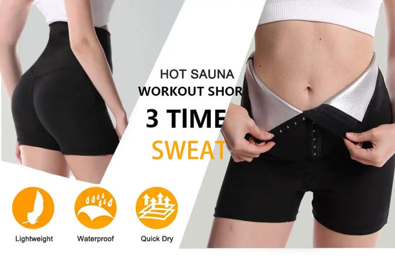 Description Picture 4 of itemSweat Sauna Pants Body Shaper Women Weight Loss Slimming Belly Corrective High Waist Trainer Tummy Sweat Leggings Tracksuit