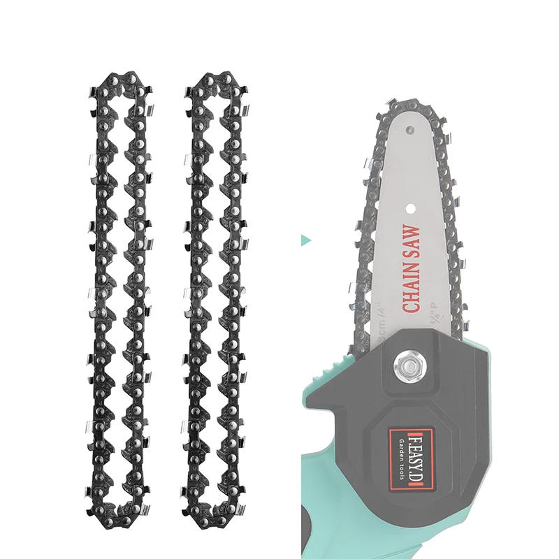 Description Picture 3 of item4/6/8 Inch Chains Electric ChainSaw Chain Guide Replacement Mini Steel Chainsaw Garden Electric Power Tools Chains Accessory